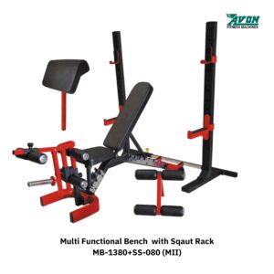 Avon Multi Functional Bench with Squat Rack MB-1380+SS-080 (MII)